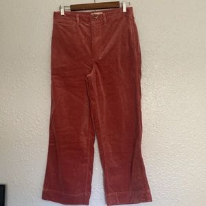 Madewell Wide Leg Cropped Corduroy